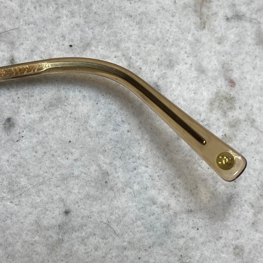 Chanel 2075-B c.304 Eyeglasses Gold Crystal Rectangle Frames Italy 51-17-135 - Picture 5 of 11